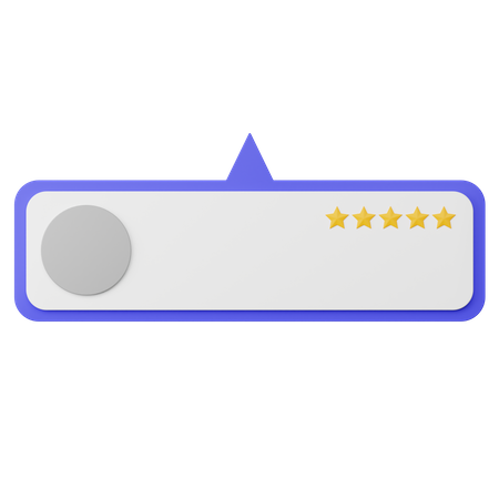 Five Star Rating  3D Illustration