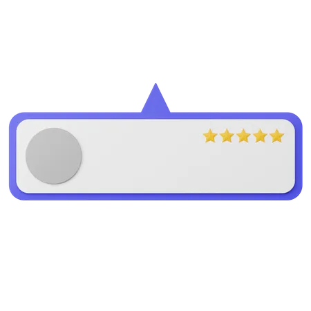 Five Star Rating  3D Illustration