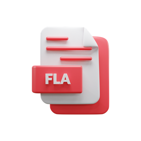 Fla File  3D Icon