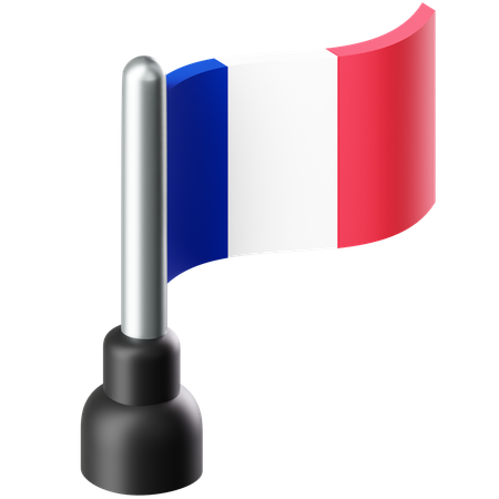 フランスの国旗  3D Icon