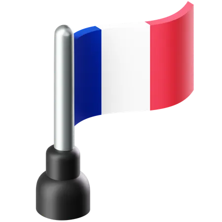 フランスの国旗  3D Icon