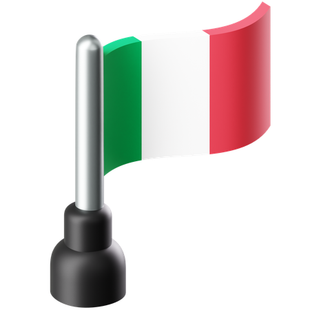 イタリアの国旗  3D Icon