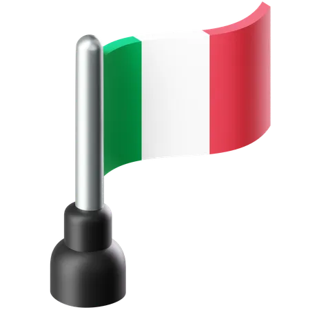 イタリアの国旗  3D Icon