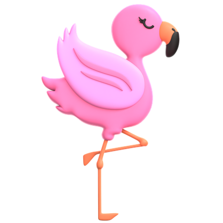 Flamingo  3D Icon