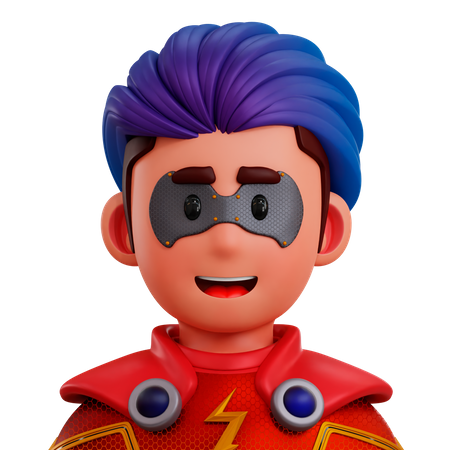 Flash Hero  3D Icon