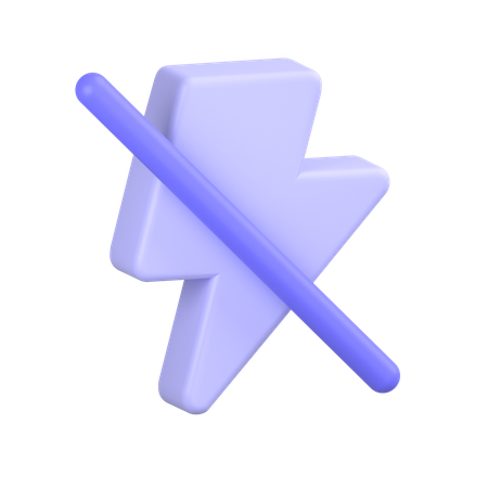 Flash Off  3D Icon