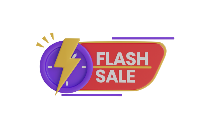 Flash Sale  3D Icon