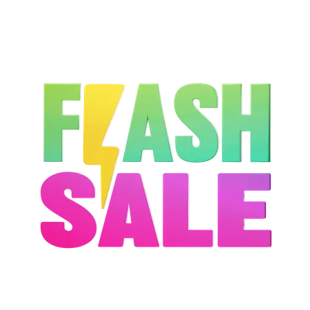 Flash Sale  3D Icon