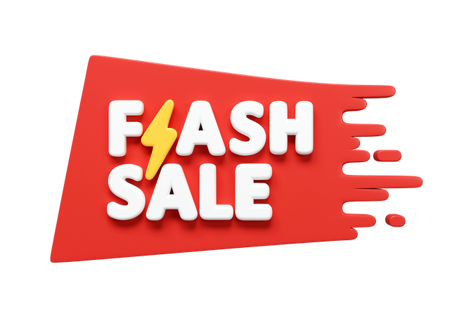 Flash Sale  3D Icon