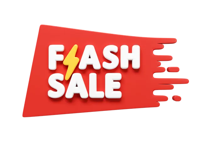 Flash Sale  3D Icon