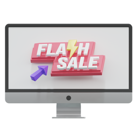 Flash Sale  3D Illustration