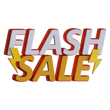 Flash Sale  3D Illustration