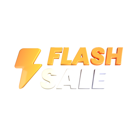 Flash Sale  3D Illustration