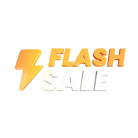 Flash Sale  3D Illustration