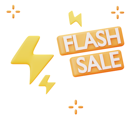 Flash Sale  3D Illustration