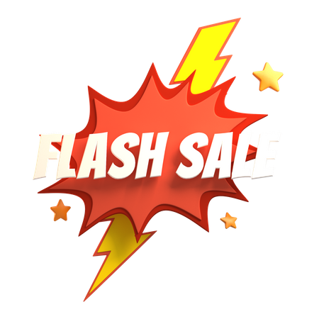 Flash Sale  3D Illustration