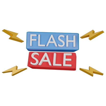 Flash Sale  3D Illustration