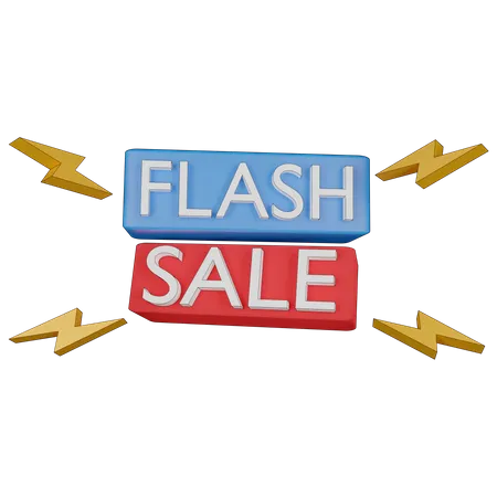 Flash Sale  3D Illustration