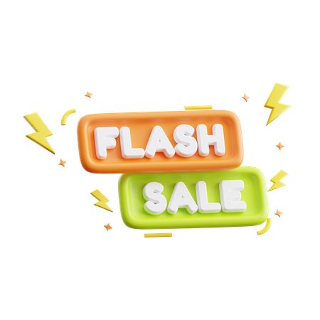 Flash Sale Time  3D Illustration