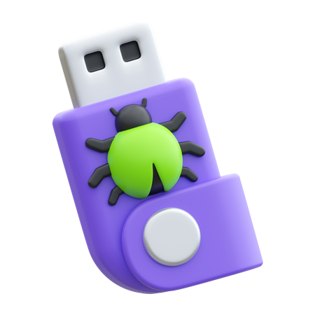 Flashdisk Virus  3D Icon