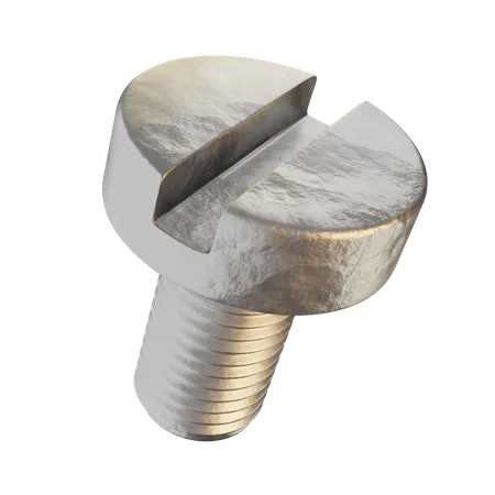 Flat Screw Slot  3D Icon