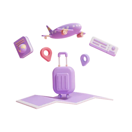 Flight Journey  3D Icon