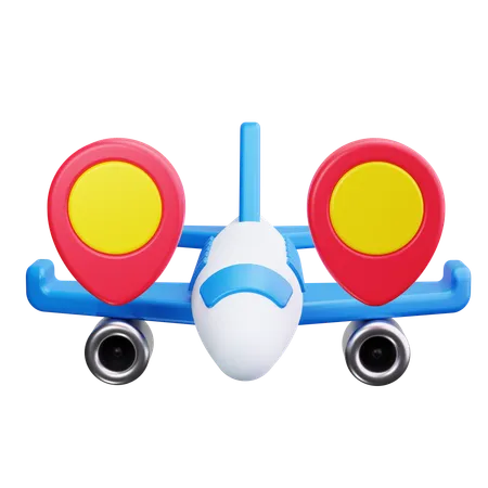 Flight location  3D Icon