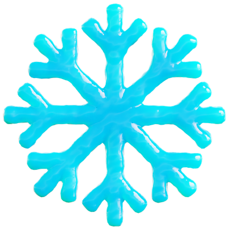 Floco de neve estilizado  3D Icon