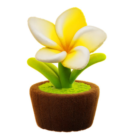 Flor de frangipani  3D Icon