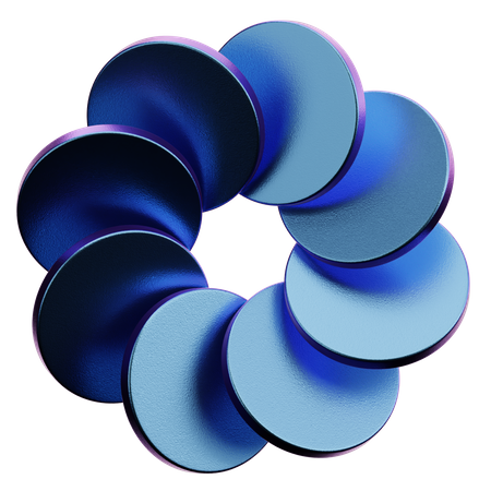 Forma abstrata de flor  3D Icon