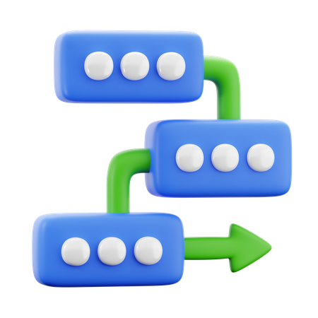 Flow Chart  3D Icon