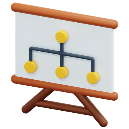 Flowchart  3D Icon