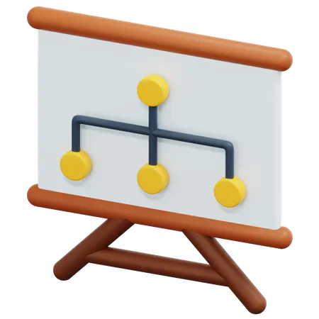 Flowchart  3D Icon