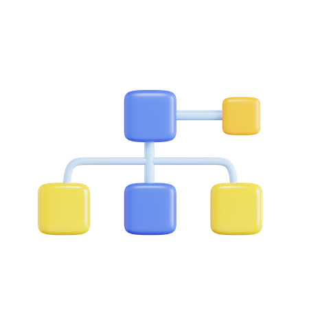 Flowchart  3D Icon