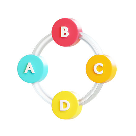 Flowchart  3D Illustration