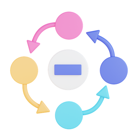 Flowchart  3D Illustration