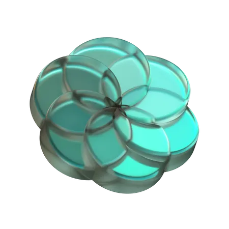 Flower Abstract Shape  3D Icon