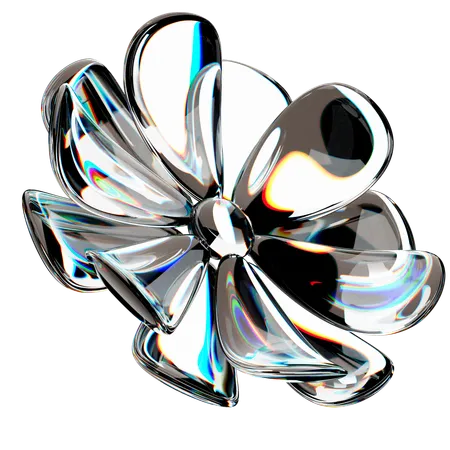 Flower Glass Spectrum  3D Icon