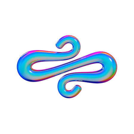 Fluid Flourish  3D Icon