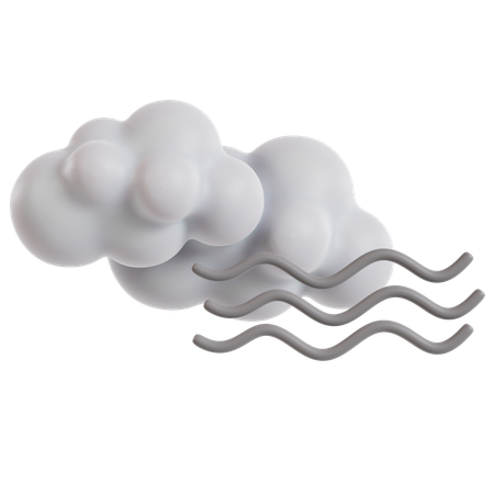 Foggy Weather Forecast Icon  3D Icon