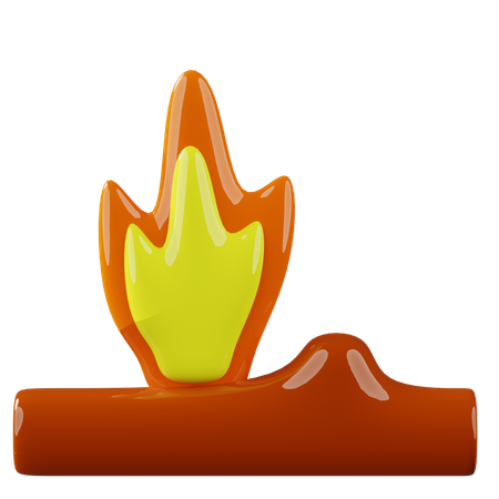 Fogueira  3D Icon