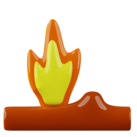 Fogueira  3D Icon