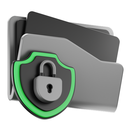 Folder Security  3D Icon