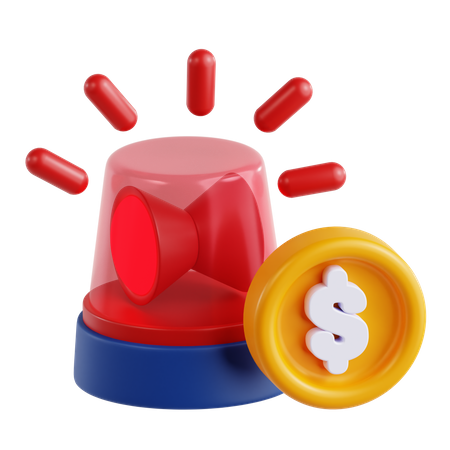 Fondo de emergencia  3D Icon