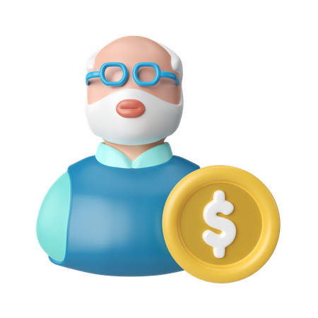 Fondo de pensiones  3D Icon