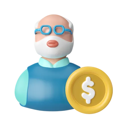 Fondo de pensiones  3D Icon