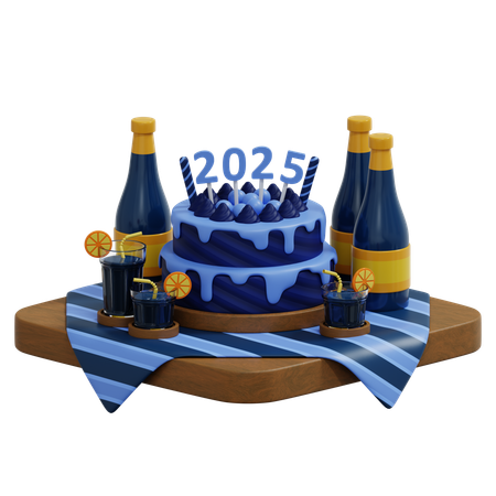 Food And Drink Party  3D Icon