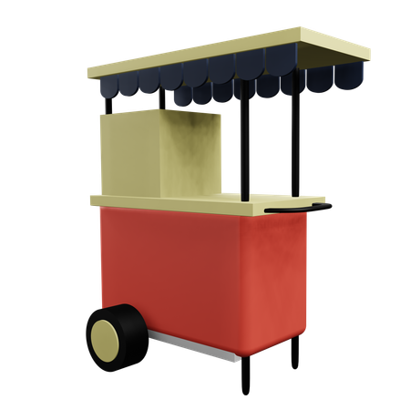 Food Cart  3D Icon