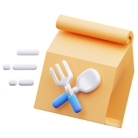 Food Delivery  3D Icon