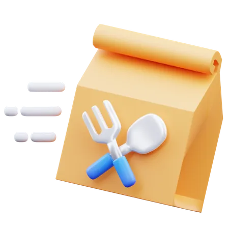 Food Delivery  3D Icon